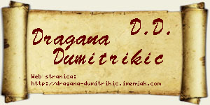 Dragana Dumitrikić vizit kartica